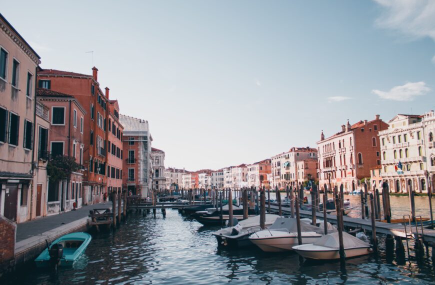 Discover the charm of Venice's canals, offering a glimpse of historic architecture and tranquil waterways.